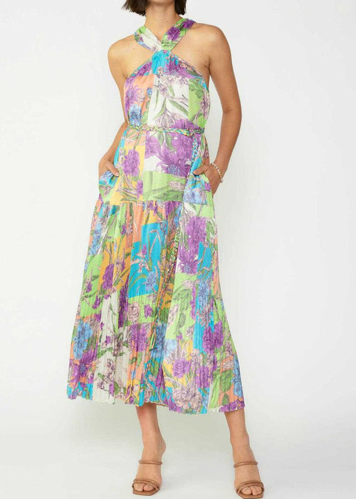 Alyssa Floral Midi Dress-theadoptedson