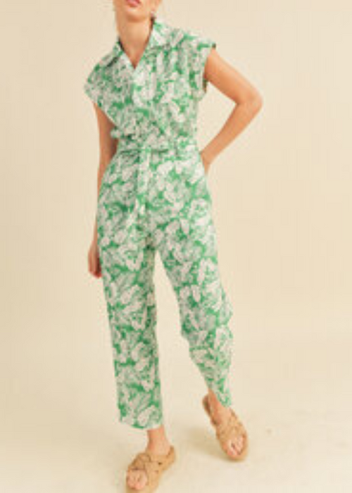 Danna Belted Jumpsuit-theadoptedson