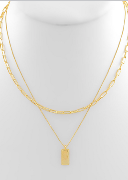 Odette Layered Charm Necklace-theadoptedson