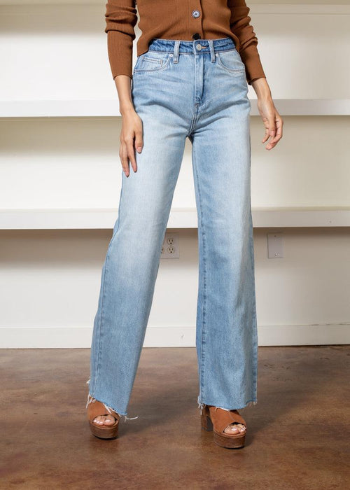 Blank NYC The Franklin Ribcage Wide Leg Jean-theadoptedson